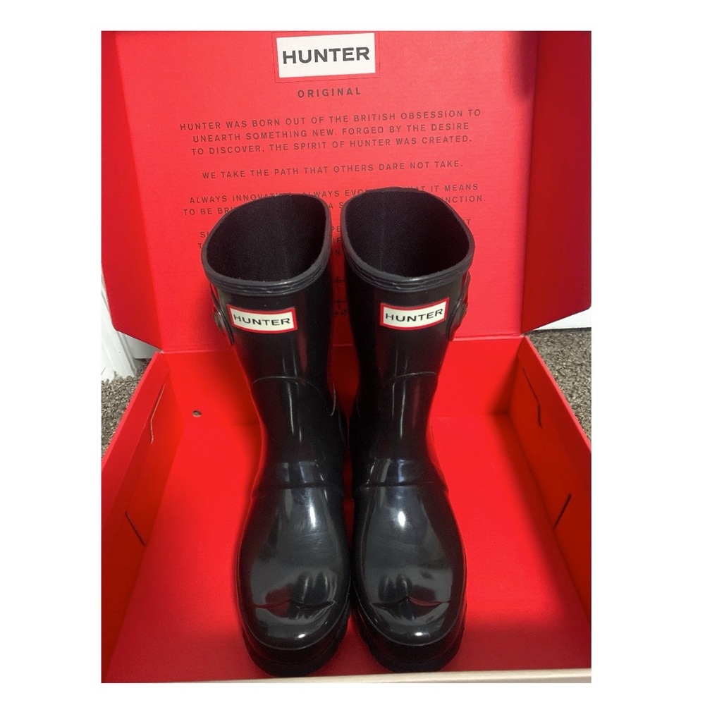 HUNTER Original Short Gloss Boots